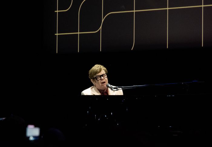 Photos: Elton John Attends New York Film Festival Screening of New Documentary Photos: Elton John Attends New York Film Festival Screening of New Documentary Image