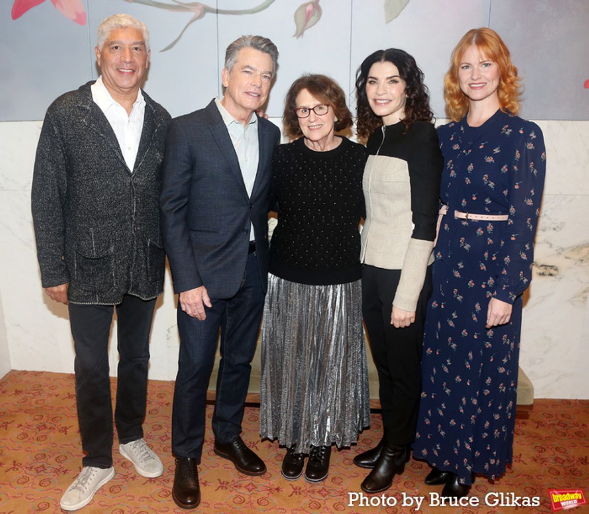 Peter Francis James, Peter Gallagher, Delia Ephron, Julianna Margulies and Kate MacCluggage at 