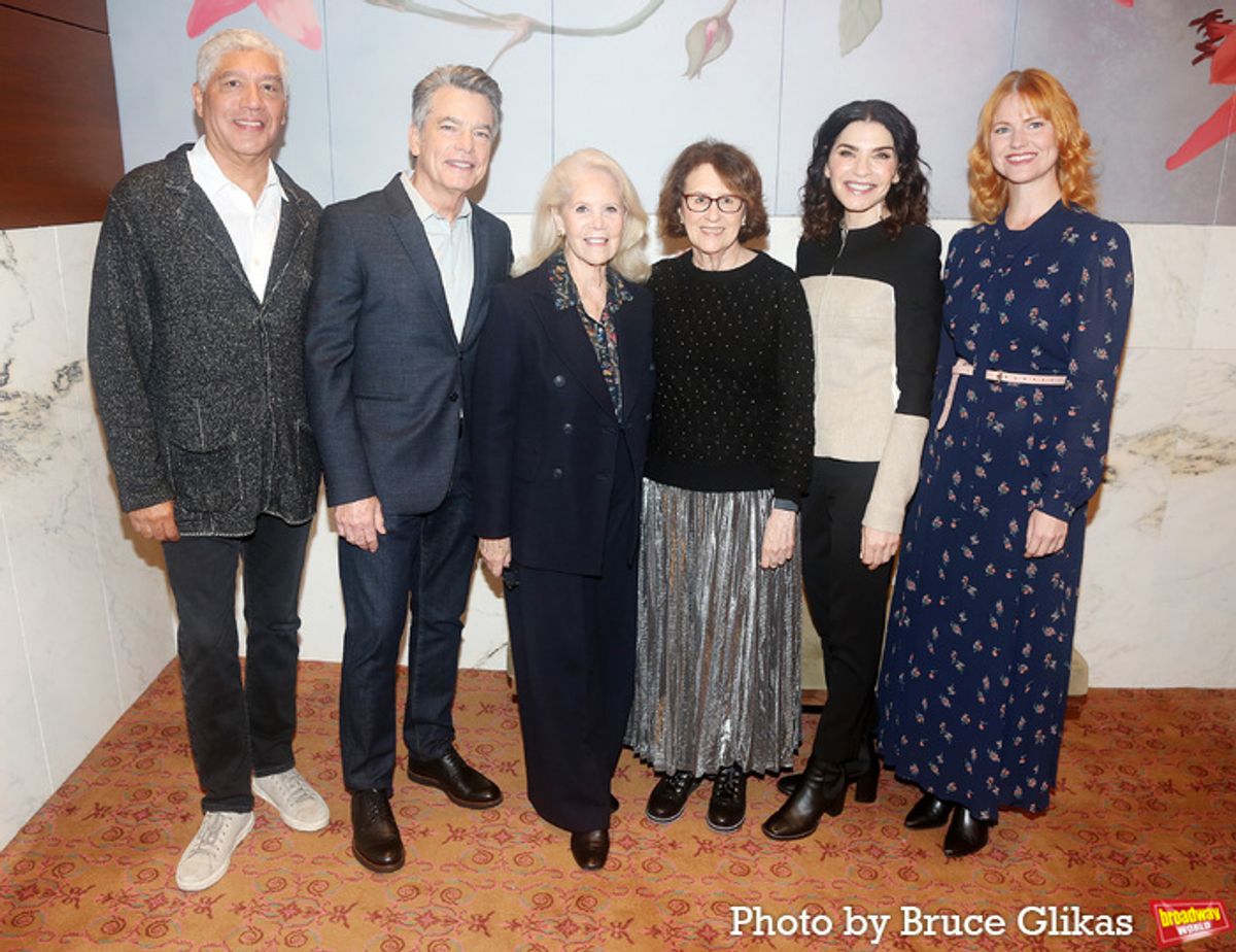 Peter Francis James, Peter Gallagher, Daryl Roth, Delia Ephron, Julianna Margulies and Kate MacCluggage at 