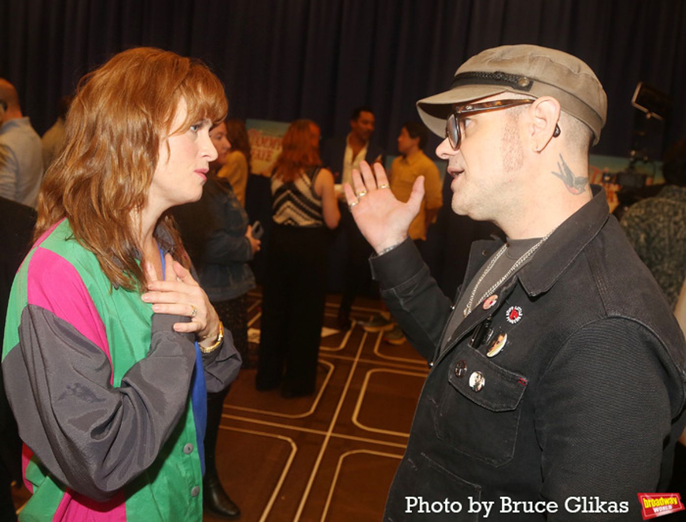 Photos: The Cast of TAMMY FAYE Meets the Press  Image