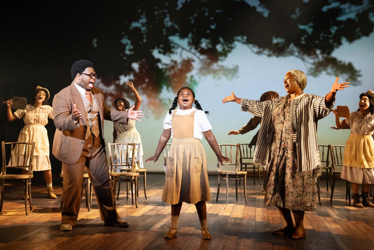 Darius J. Manuel, Taylor Brice, Deidre Lang and the cast at 