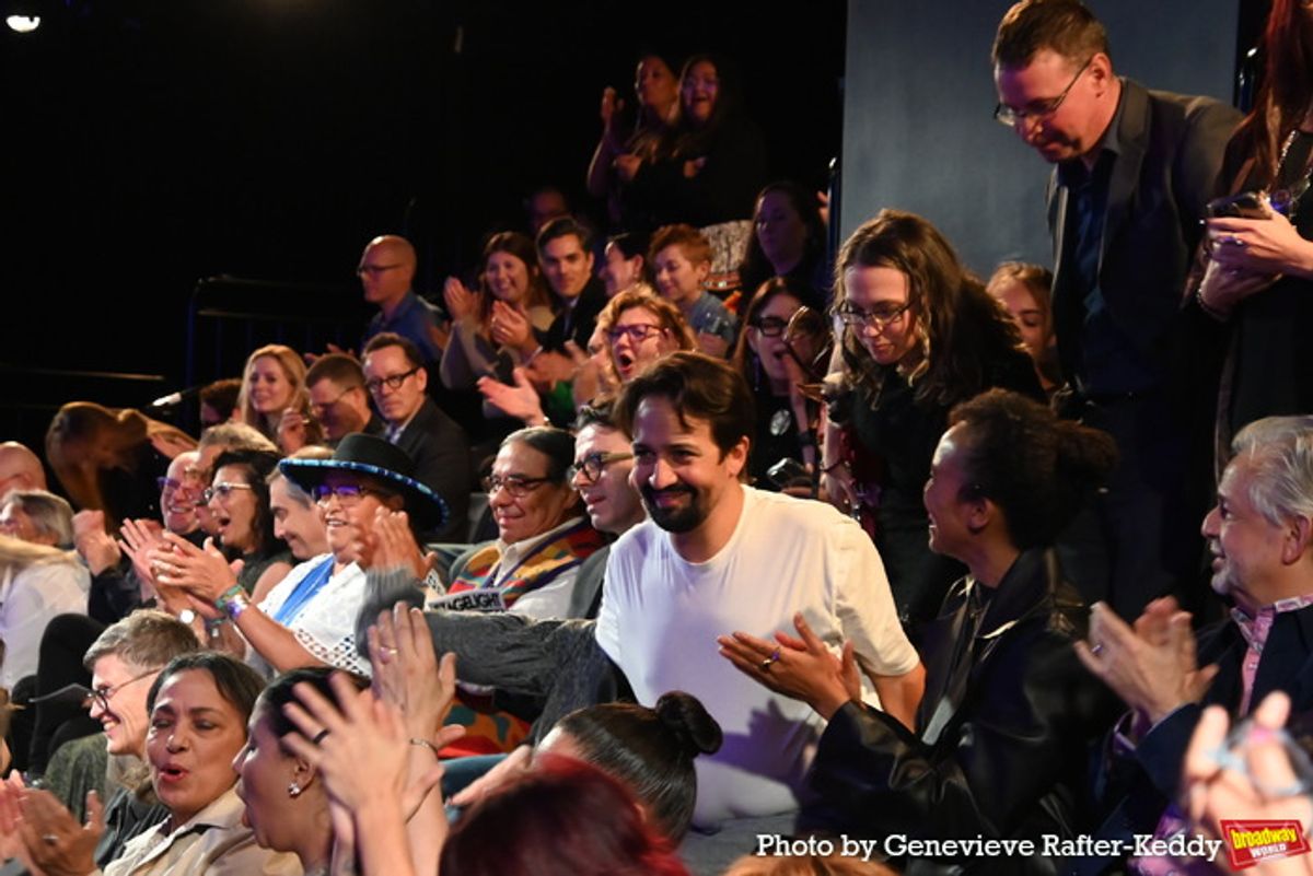 Lin-Manuel Miranda and the audience enthusiastic response to the show at 