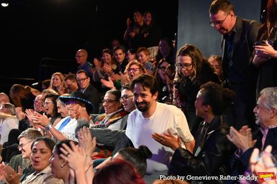 Lin-Manuel Miranda and the audience enthusiastic response to the show Photo