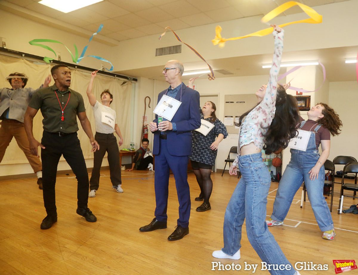 Noah Galvin, Alex Joseph Grayson, Kevin McHale, guest Richard Ridge, Beanie Feldstein, Leana Rae Concepcion and Nina White at 