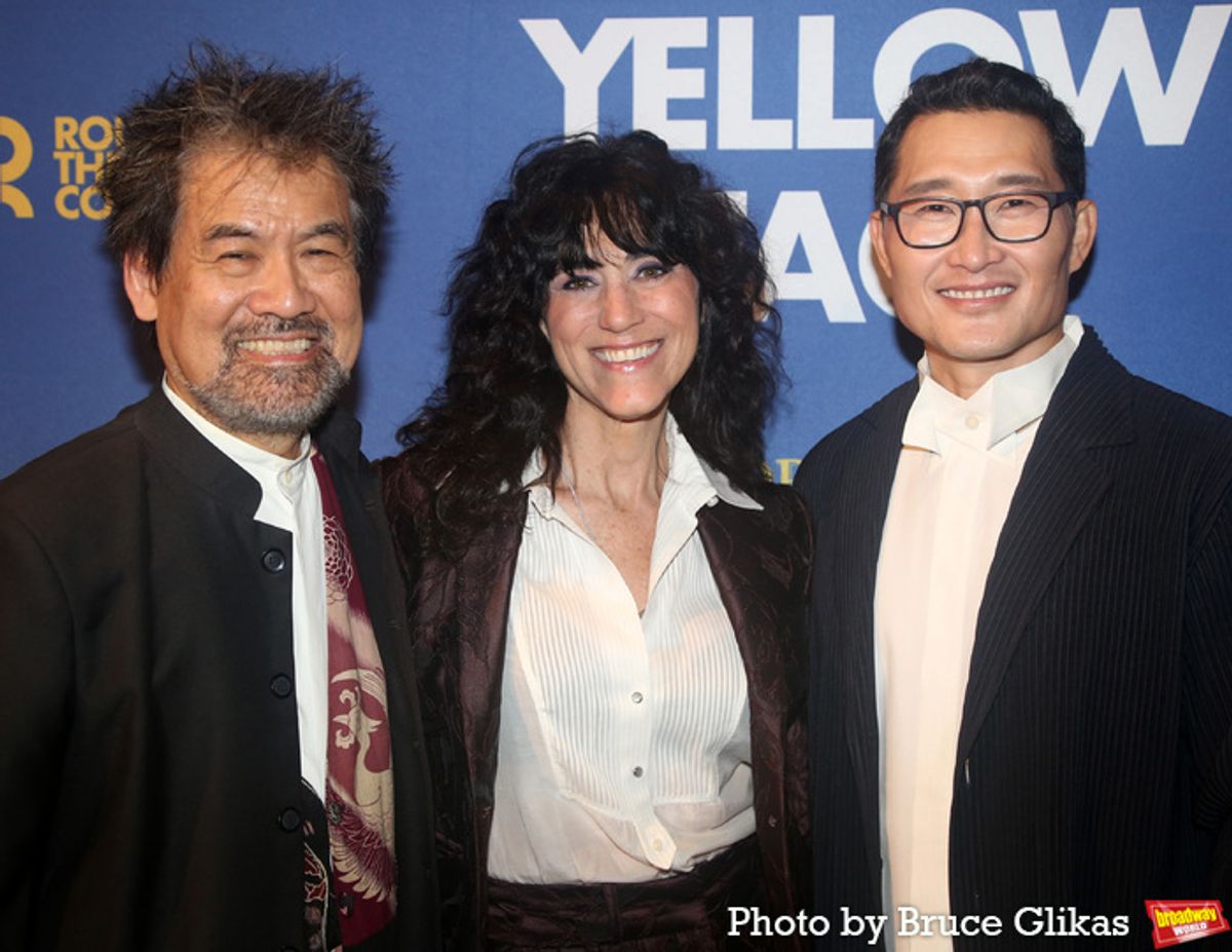 David Henry Hwang, Leigh Silverman and Daniel Dae Kim at 