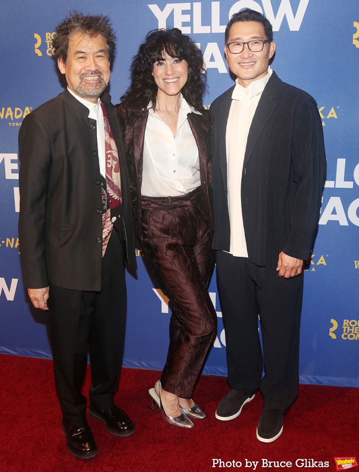 David Henry Hwang, Leigh Silverman and Daniel Dae Kim at 