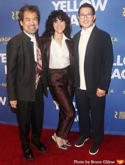 David Henry Hwang, Leigh Silverman and Daniel Dae Kim Photo