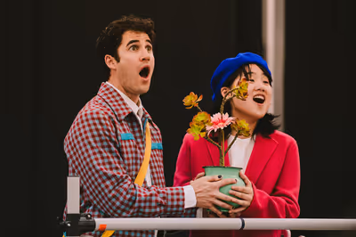 Darren Criss, HwaBoon, Helen J Shen
 Photo