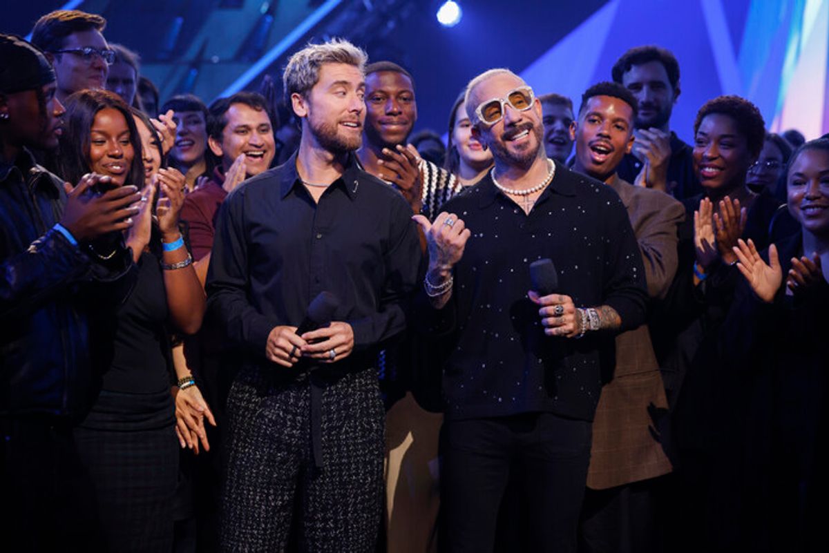 Lance Bass and AJ McLean  at 