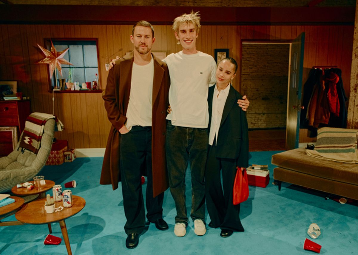 Zoë Kravitz, Channing Tatum, and Levon Hawke at 