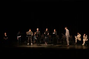 Chris Perfetti, John Slattery, Ella Beatty, Rachel Brosnahan & David Corenswet @ BroadwayWorld Chris Perfetti, John Slattery, Ella Beatty, Rachel Brosnahan & David Corenswet Photo