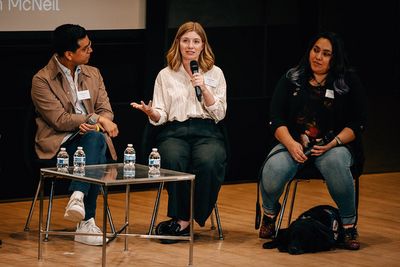 Sammy Lopez, Caylin Waller, and Maria Porto (Photo: Heather Gershonowitz) Photo