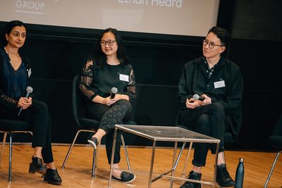 Nandita Shenoy, Andrea Zee, and Ethan Heart (Photo: Heather Gershonowitz) Photo