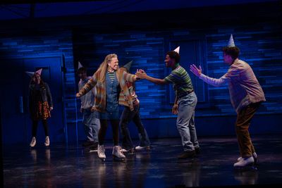 Carolee Carmello (center) and company in the National Tour of KIMBERLY AKIMBO Photo