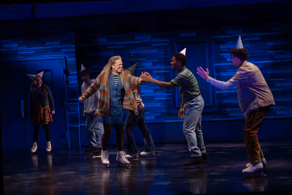 Carolee Carmello (center) and company in the National Tour of KIMBERLY AKIMBO Photo
