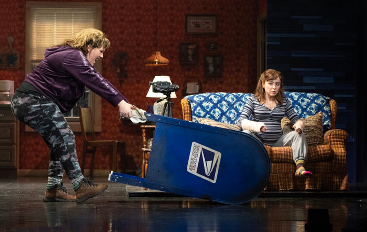 Emily Koch and Dana Steingold in the National Tour of KIMBERLY AKIMBO at 