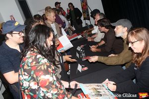 Associate Musical Supervisor Meghann Zervoulis, David Hyde Pierce, Steven Pasquale and Fans @ BroadwayWorld Associate Musical Supervisor Meghann Zervoulis, David Hyde Pierce, Steven Pasquale an Photo