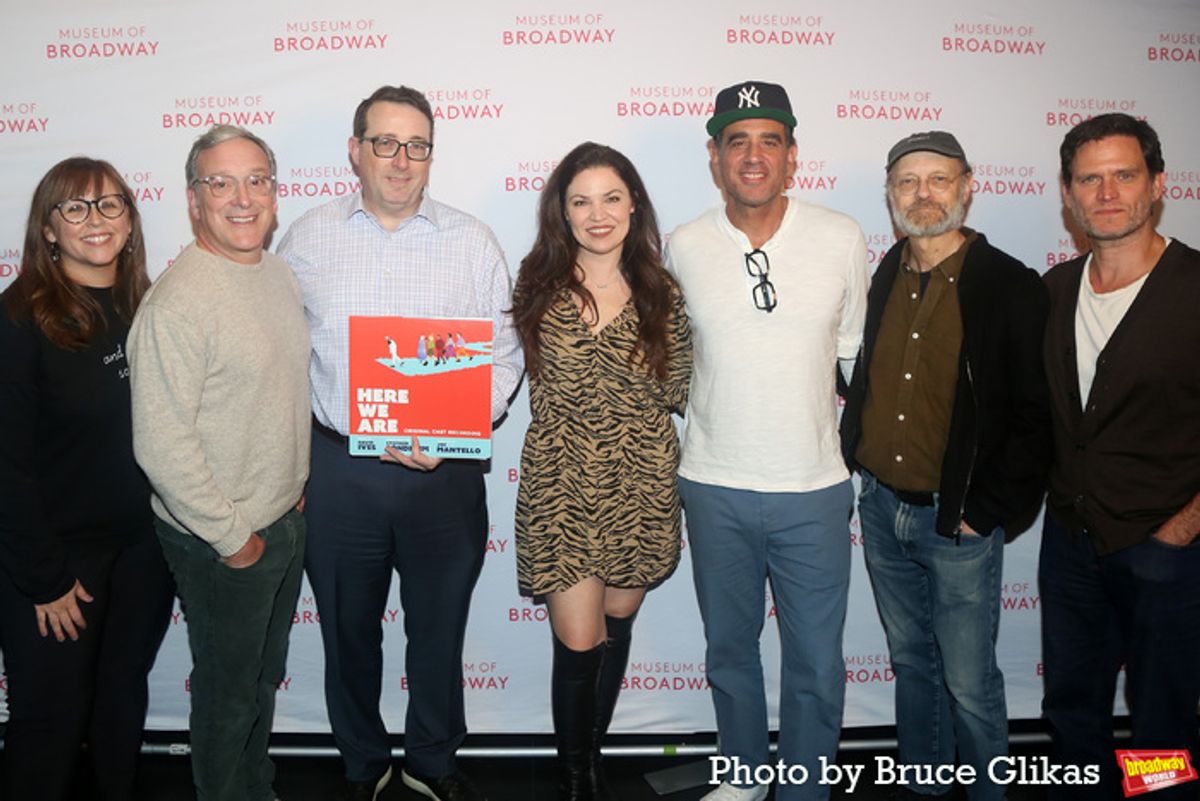 Associate Musical Supervisor Meghann Zervoulis, Jeremy Shamos, Concord Recordings Chief Theatricals Executive Sean Patrick Flahaven, Executive Producer & Co-Founder of The Museum of Broadway Julie Boardman, Bobby Cannavale, David Hyde Pierce and Steven Pasquale at 