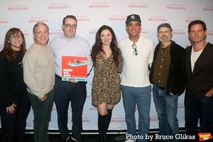 Associate Musical Supervisor Meghann Zervoulis, Jeremy Shamos, Concord Recordings Chief Theatricals Executive Sean Patrick Flahaven, Executive Producer & Co-Founder of The Museum of Broadway Julie Boardman, Bobby Cannavale, David Hyde Pierce and Steven Pasquale @ BroadwayWorld Associate Musical Supervisor Meghann Zervoulis, Jeremy Shamos, Concord Recordings Chi Photo