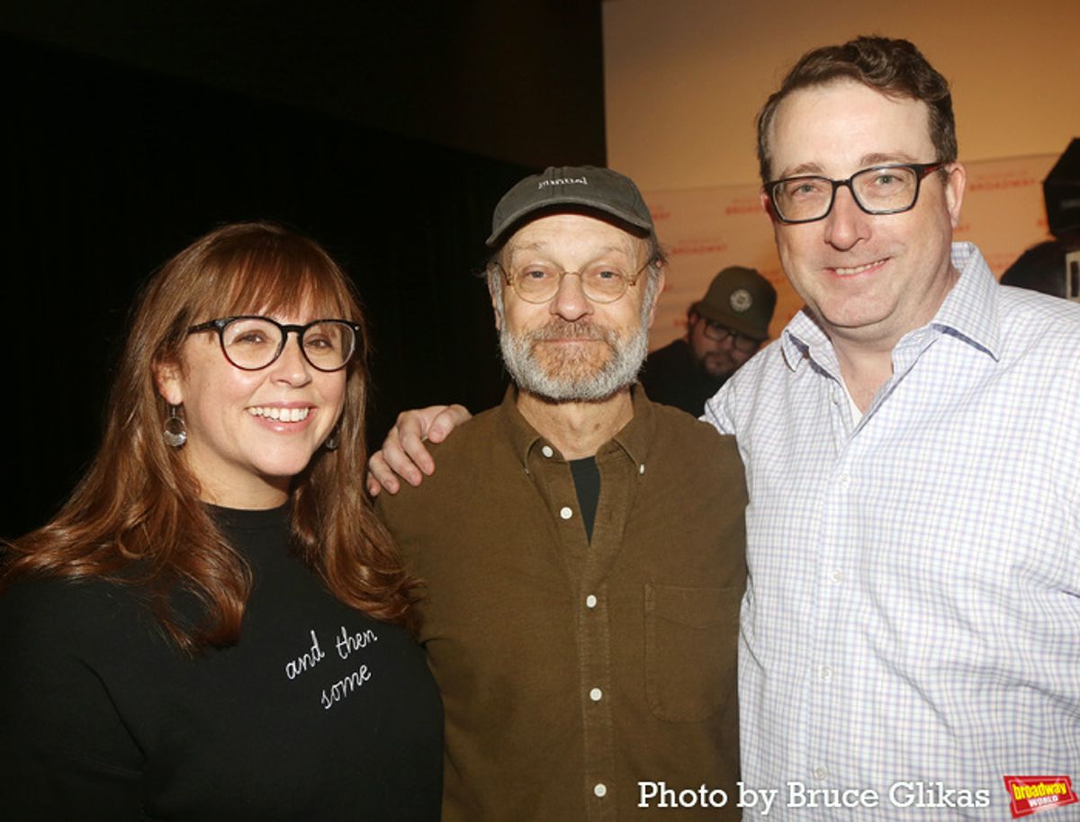 Associate Musical Supervisor Meghann Zervoulis, David Hyde Pierce and Concord Recordings Chief Theatricals Executive Sean Patrick Flahaven at 