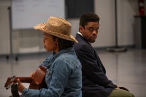 Brittany Bradford and ensemble member Jon Michael Hill. Photo by Joel Moorman. @ BroadwayWorld Brittany Bradford and ensemble member Jon Michael Hill. Photo by Joel Moorman. Photo