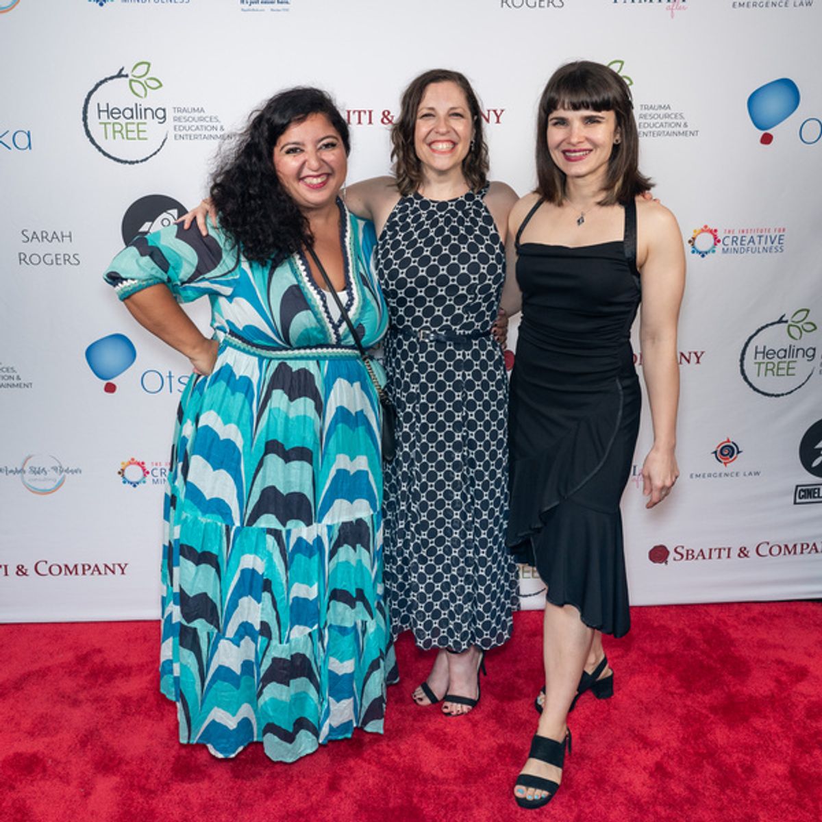 Left to right: Ariana Sarfarazi, Katy Pfaffl, Shiva Kiani at 