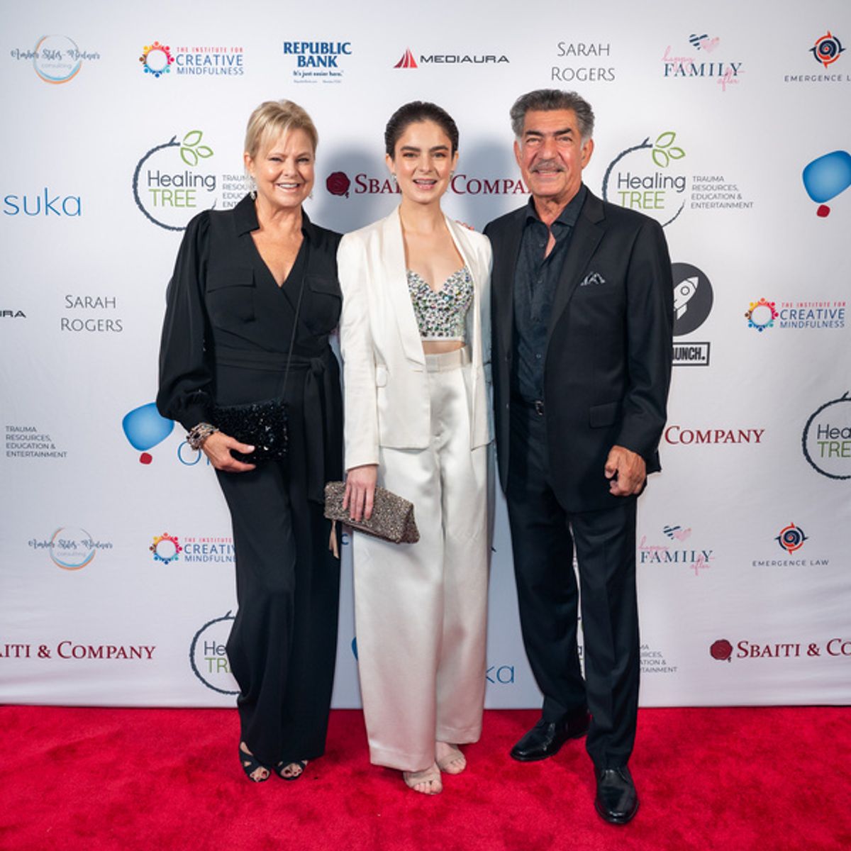 Left to right: Debbie Ghavami, Marissa Ghavami, Majid Ghavami at 