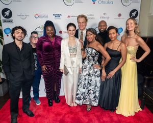 Back to front, left to right: Adam Irigoyen, Lea DeLaria, Tiffany Mann, Kevin Kilner, Photo