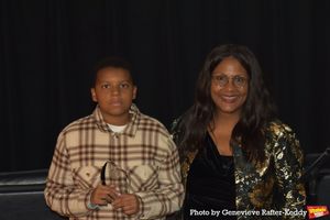 Jayden Hargrove accepts the award on behalf of the family of Frank Silvera from Magal Photo