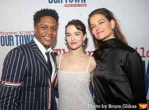 Ephraim Sykes, Zoey Deutch and Katie Holmes @ BroadwayWorld Ephraim Sykes, Zoey Deutch and Katie Holmes Photo