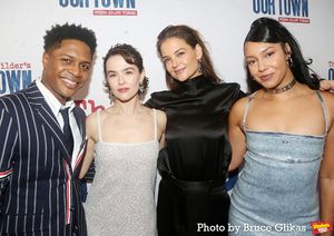 Ephraim Sykes, Zoey Deutch, Katie Holmes and Safiya Kaijya Harris @ BroadwayWorld Ephraim Sykes, Zoey Deutch, Katie Holmes and Safiya Kaijya Harris Photo