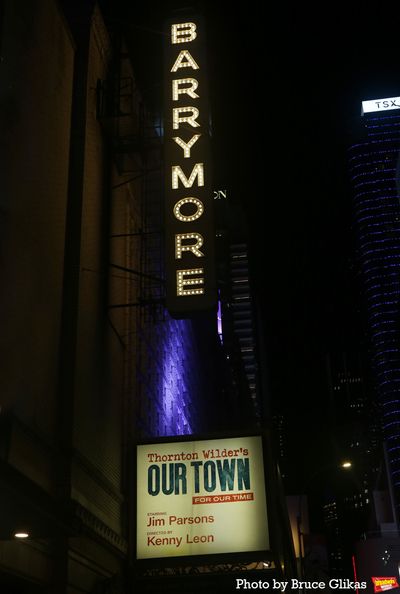 Signage at "Our Town" at The Ethel Barrymore Theatre Photo