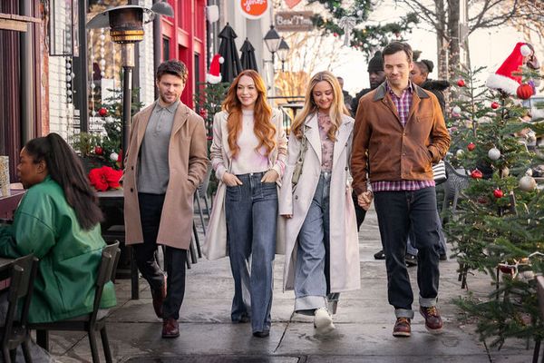 Jon Rudnitsky, Lindsay Lohan, Katie Baker, and Ian Harding Photo