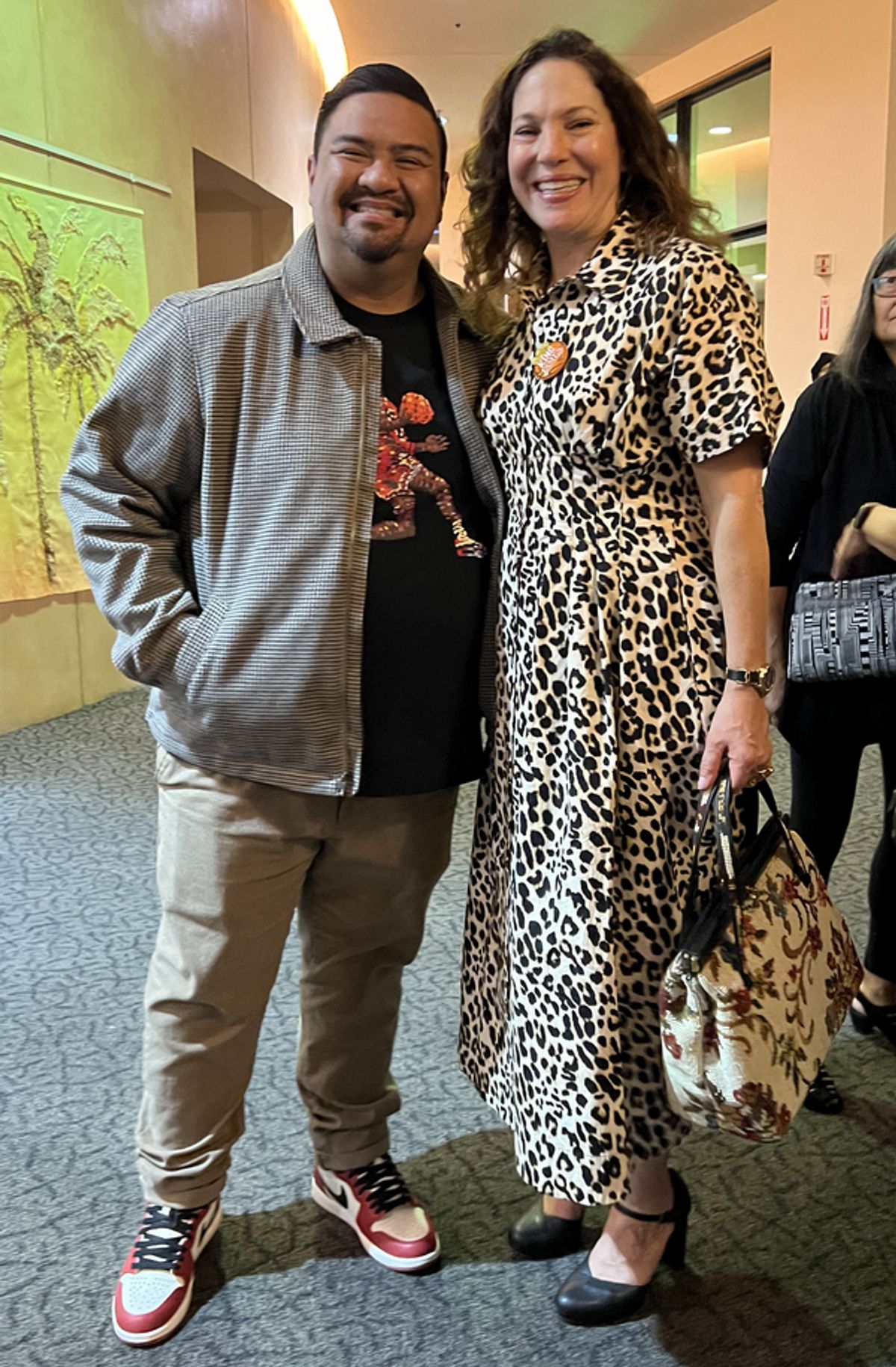 TheatreWorks Associate Producer of Casting & Literary Management Jeffrey Lo with TheatreWorks Artistic Director Giovanna Sardelli at 