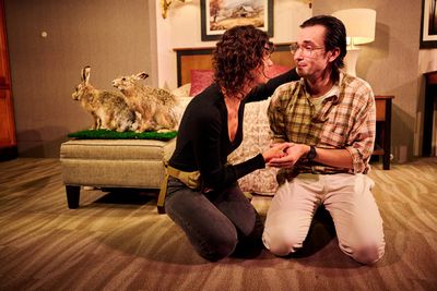 Morgan Zipf-Meister & Niccol  Walsh in Feejee Mermaid. Photo by Kent Meister.   Photo