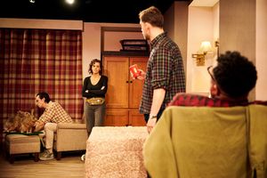 Niccol Walsh, Morgan Zipf-Meister, Adam Files & Duane Ferguson in Feejee Mermaid. Photo by Kent Meister. @ BroadwayWorld Niccol Walsh, Morgan Zipf-Meister, Adam Files & Duane Ferguson in Feejee Mermaid. Ph Photo