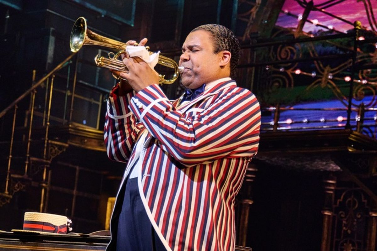 James Monroe Iglehart as Louis Armstrong in A Wonderful World at 