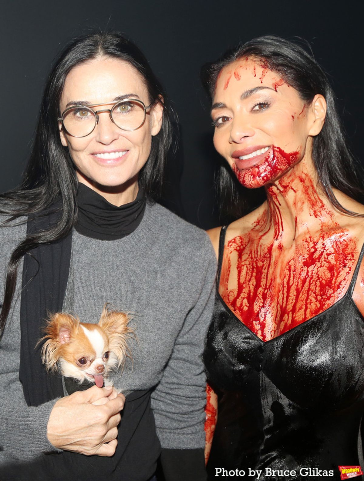 Demi Moore, Pilaf the dog and Nicole Scherzinger  at 