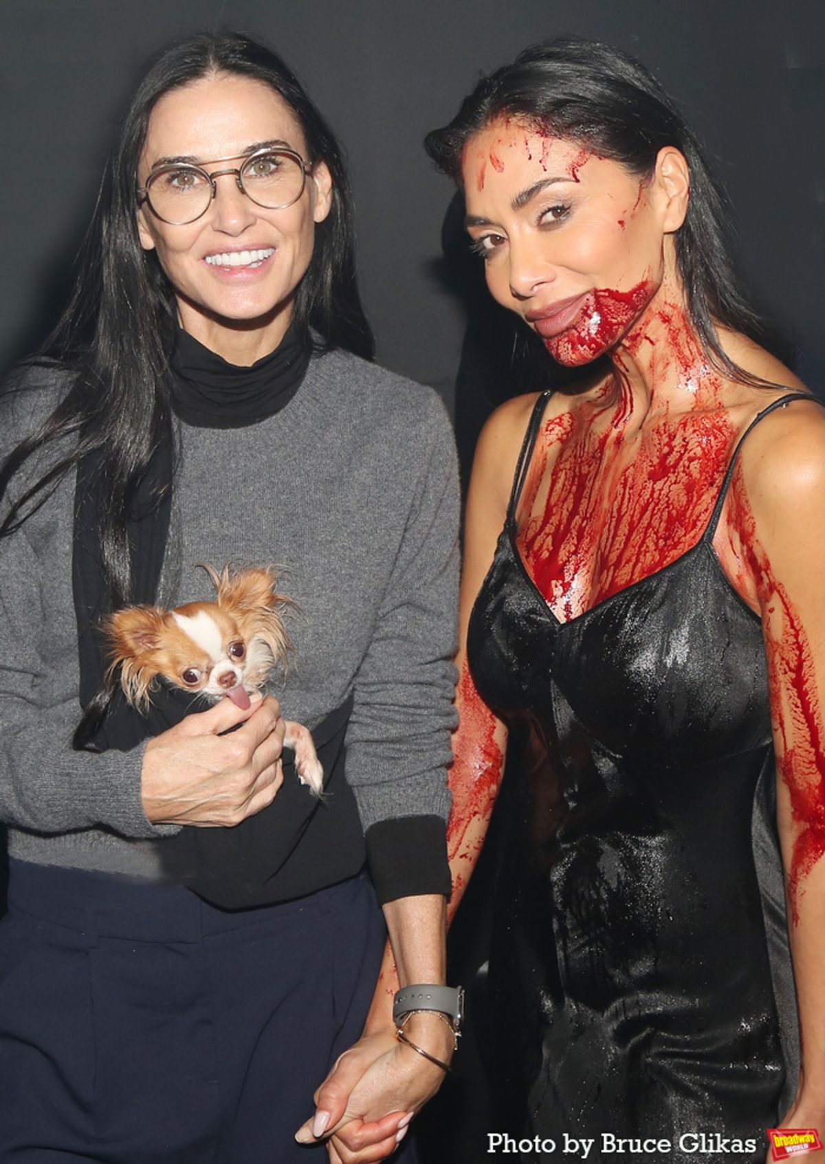 Demi Moore, Pilaf the dog and Nicole Scherzinger  at 