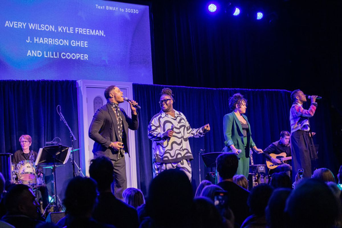 Avery Wilson, Kyle Freeman, Lilli Cooper, J. Harrison Ghee at 