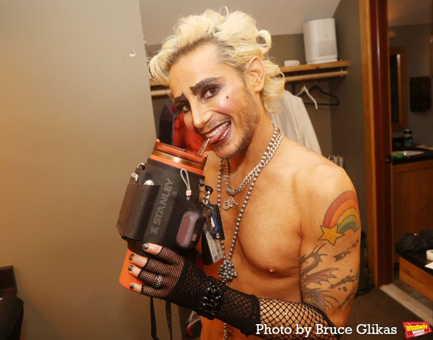 Photos: Exclusive Look at Frankie Grande Getting into Character for ROCKY HORROR SHOW  Image