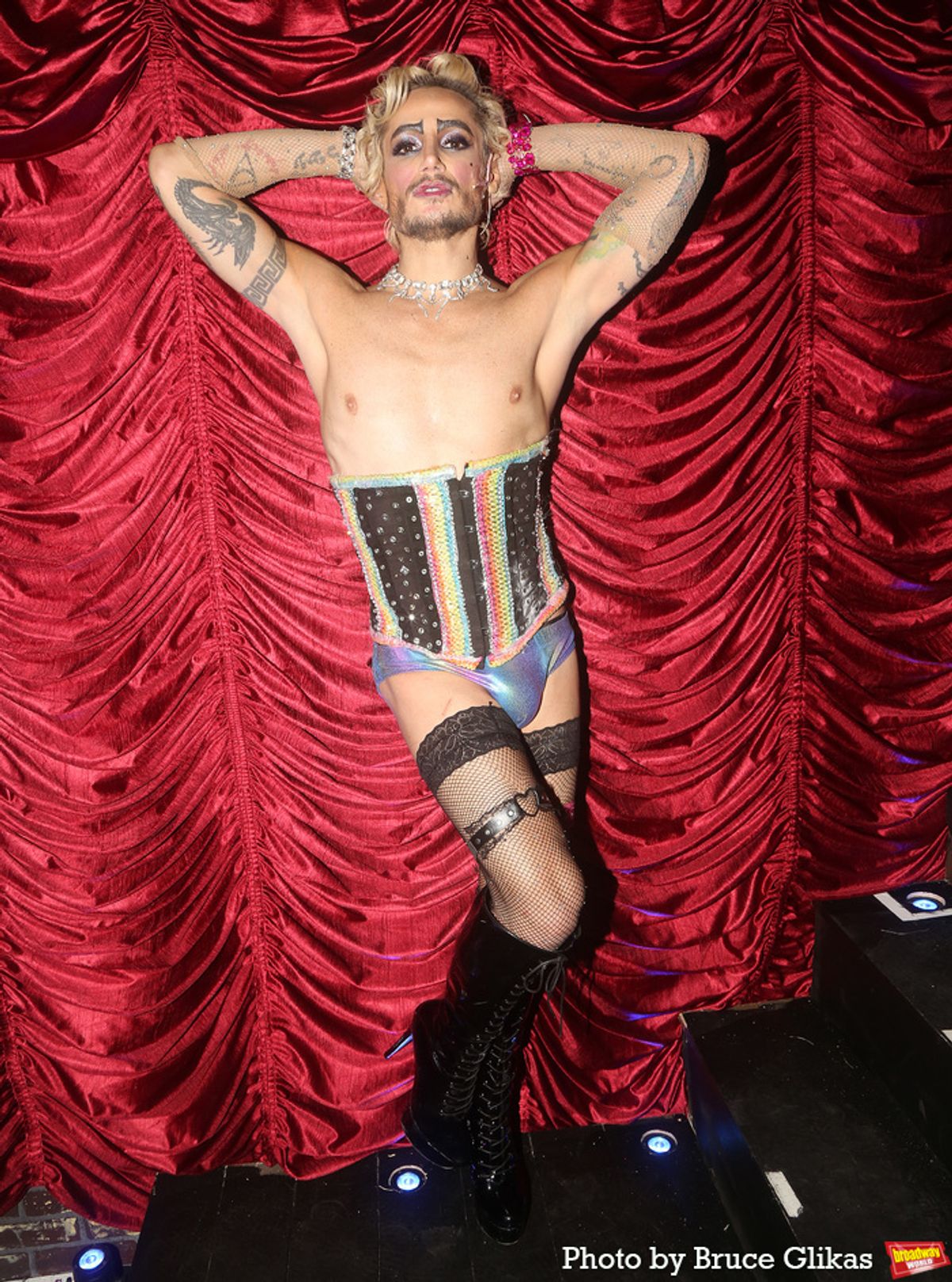 Frankie Grande as 'Frank-N-Furter' at 