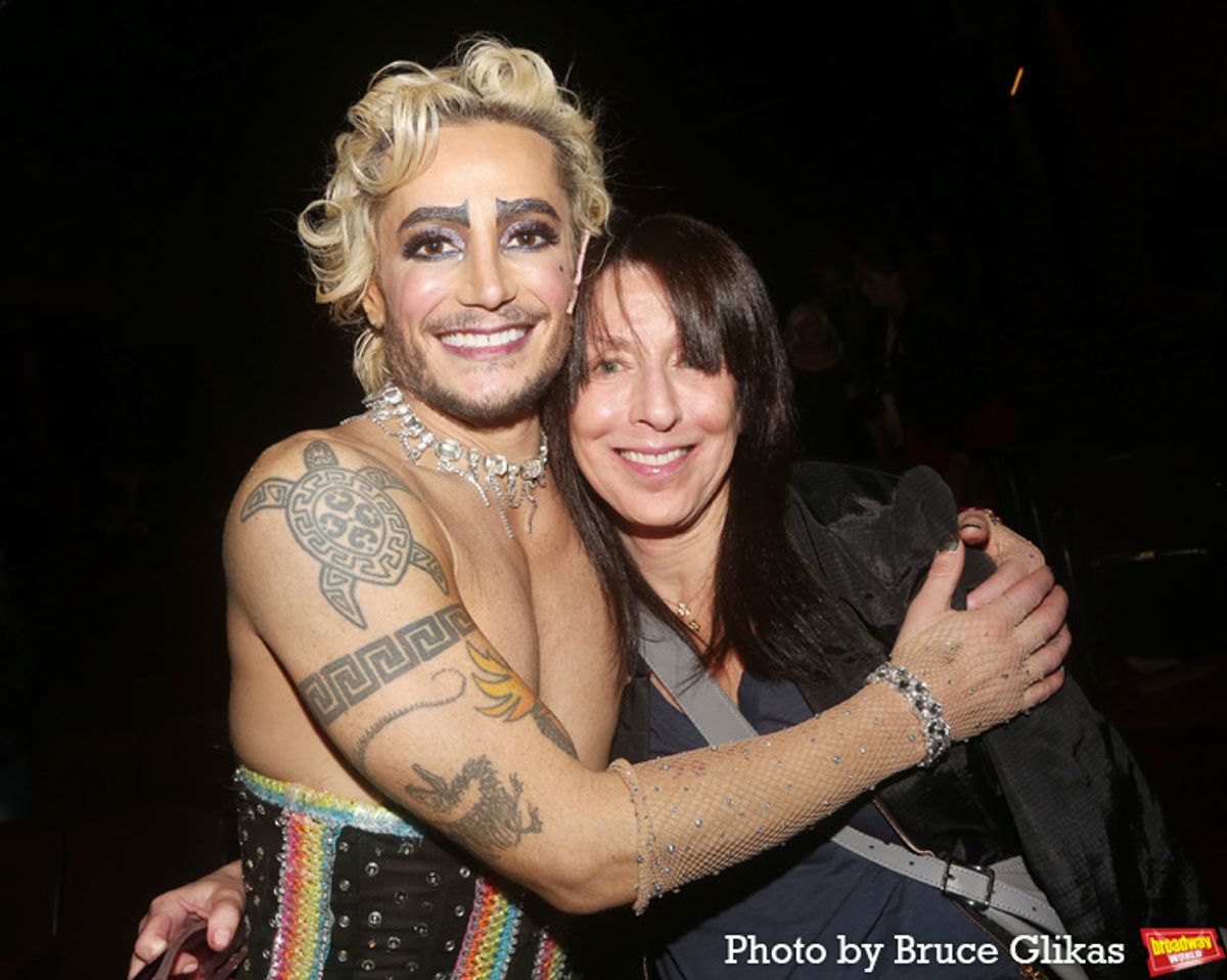 Frankie Grande and President of Republic Records Wendy Goldstein at 