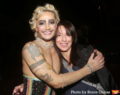 Frankie Grande and President of Republic Records Wendy Goldstein Photo