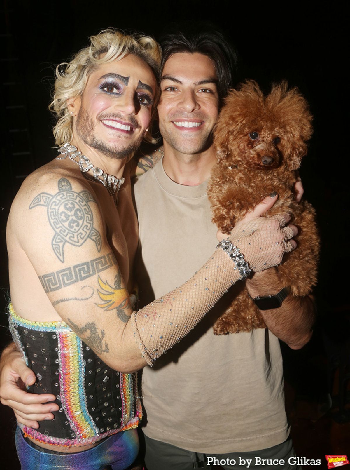 Frankie Grande, Hale Leon Grande and Appa Grande at 