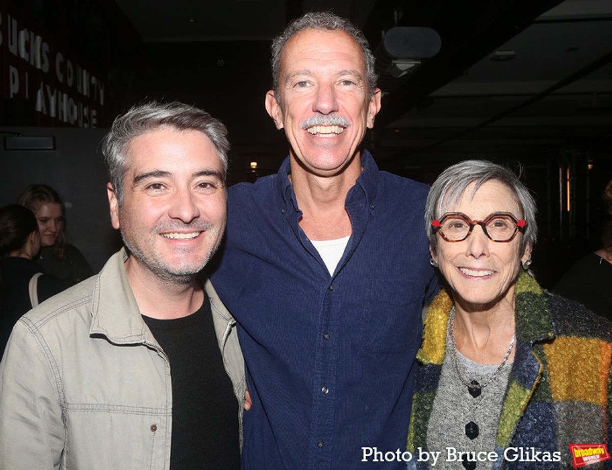 Bucks County Playhouse Producer Josh Fiedler, Bucks County Playhouse Producing Director Alexander Fraser and Bucks County Playhouse Executive Producer Robyn Goodman at 
