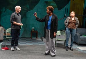 Dan Butler, Portia, and Samantha Mathis Photo