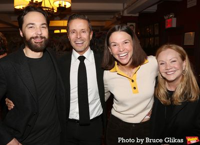 Jim Parsons, CAA Head of Theatre Joe Machota, Sutton Foster and Susan Stroman Photo