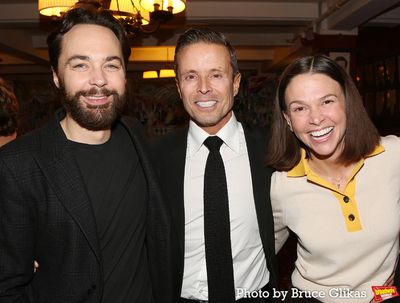 Jim Parsons, CAA Head of Theatre Joe Machota and Sutton Foster Photo