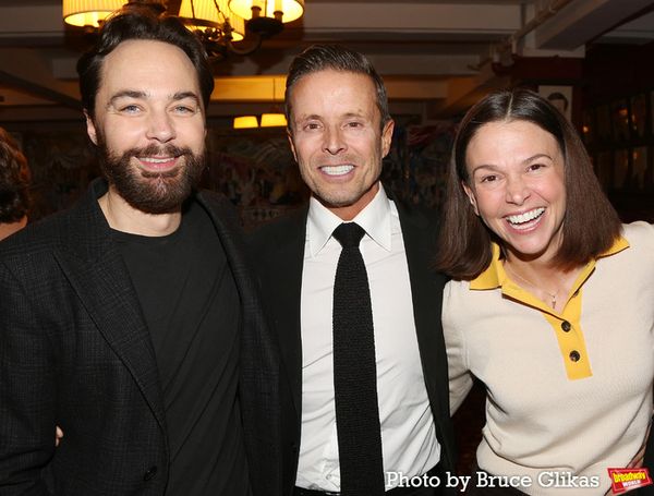 Jim Parsons, CAA Head of Theatre Joe Machota and Sutton Foster Photo
